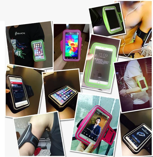 Running Armband, Smartphone Holder, Black, One Size Fits Most, Running Smartphone Pouch, Jogging, Arm Pouch, Arm Holder, Compatible with All iPhone Models - Image 4