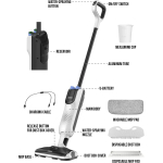 LiTHELi Cordless Vacuum Mop Cleaner, 2-in-1 Hard Floor Stick Vacuum, Wet Dry Mop, 2 Disposable Dust Boxes, 14 Disposable Pads & 1 Washable Pad, 2 Swappable 4000mAh Batteries - Image 8
