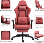 Darkecho Gaming Chair with Footrest Massage Vintage Leather Ergonomic - Image 3