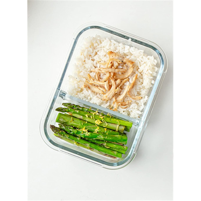 Heat Resistant Container, Bento Box, Heat-resistant Glass, Storage Container, Bean Box, Transparent Glass, With Lid, Double Class, Microwave Safe,... - Image 3