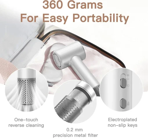 Royalstar Ionic High Speed Hair Dryer HD Display 4 Temps 2 Speeds 4 Modes New - Image 5