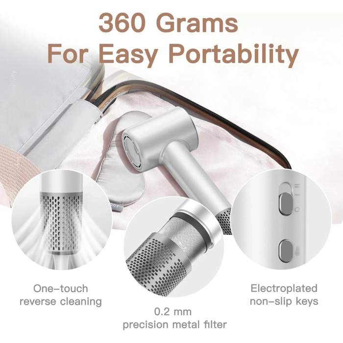 Royalstar Ionic High Speed Hair Dryer HD Display 4 Temps 2 Speeds 4 Modes New - Image 5