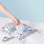 SUNVENO Baby Portable Changing Pad Waterproof Travel Changing Station Perfect for Baby Shower Gifts, Blue - Image 5