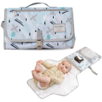 SUNVENO Baby Portable Changing Pad Waterproof Travel Changing Station Perfect for Baby Shower Gifts, Blue
