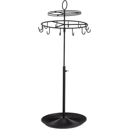 Amazon Basics Spinning Jewelry Tree Stand - Black - Image 3