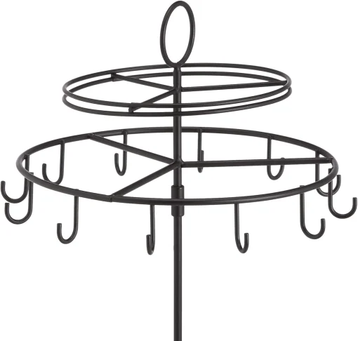 Amazon Basics Spinning Jewelry Tree Stand - Black - Image 4