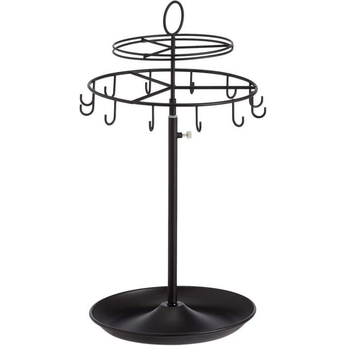 Amazon Basics Spinning Jewelry Tree Stand - Black - Image 6