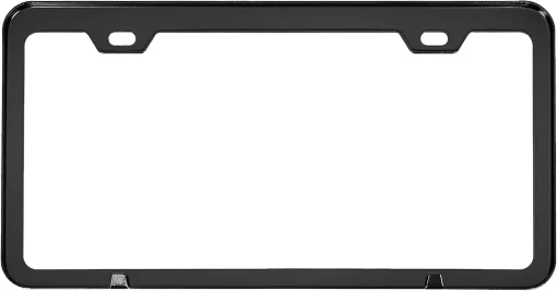 Amazon Basics 12.5" x 6.4" Black Matt Aluminium 2 Hole License Plate Frame - Image 4