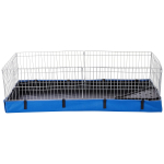 Amazon Basics Canvas Bottom Habitat Pet Cage - 47 x 14 x 24 Inches, Blue - Image 3