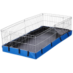 Amazon Basics Canvas Bottom Habitat Pet Cage - 47 x 14 x 24 Inches, Blue