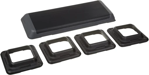 Amazon Basics Aerobic Exercise Workout Step Platform with Adjustable Risers – 42.5 x 16 x 4 Inches, Black - Image 5