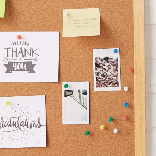 Amazon Basics Push Pins Tacks, Assorted Colors, Steel Point, 200-Pack - Image 5