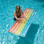 Inflatable Rainbow Pool Raft Haze Glitter Large Size - Image 4