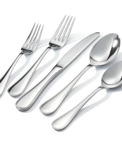 C&E 30-Piece Premium Stainless Steel Dinnerware Set