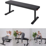 SAQIMA Flat Utility 600 lbs Foldable Capacity Weight Bench, 41'' Flat Bench Workout Utility Bench Capacity Sit Up Bench Weight Training and Abdominal Training Folding Bench for Home