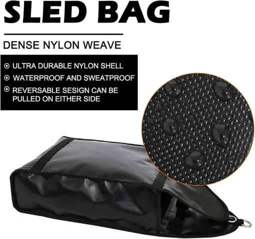 NAIZEA Adjustable Weight Sled Trainer, Sandbag Sled Trainer Resistance Sled Trainer for Sprinter Speed Training Indoor with 4 Weight Sandbags Brand: NAIZEA - Image 4