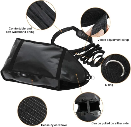 NAIZEA Adjustable Weight Sled Trainer, Sandbag Sled Trainer Resistance Sled Trainer for Sprinter Speed Training Indoor with 4 Weight Sandbags Brand: NAIZEA - Image 3