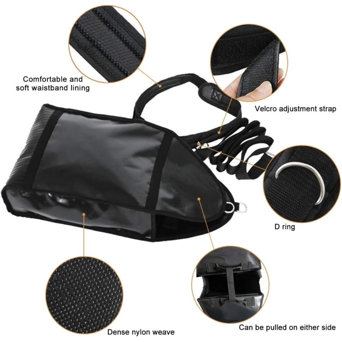 NAIZEA Adjustable Weight Sled Trainer, Sandbag Sled Trainer Resistance Sled Trainer for Sprinter Speed Training Indoor with 4 Weight Sandbags Brand: NAIZEA - Image 3