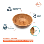 Bowl De Salada De Bambu - - Image 3