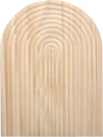 Decorative Wooden Serving Board - Pine Cutting Board - Ribbed Rainbow Shape - Tray - Boho Serving Platter - Breakfast Board for Bread, Cookies, Fruit, Coffee - Image 2