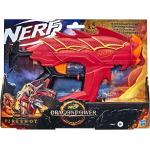 Nerf Dragonpower Fireshot Dart Blaster, Inspired By Dungeons And Dragons., 5 Official Nerf Darts, 4 Dart Storage, Priming Handle, Multicolour, F0813EU4