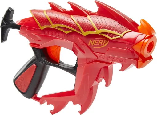 Nerf Dragonpower Fireshot Dart Blaster, Inspired By Dungeons And Dragons., 5 Official Nerf Darts, 4 Dart Storage, Priming Handle, Multicolour, F0813EU4 - Image 4