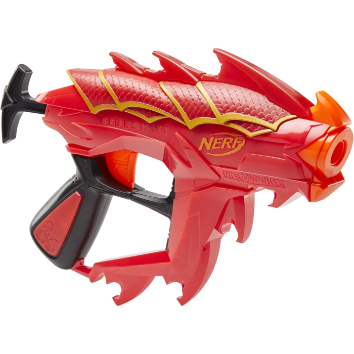 Nerf Dragonpower Fireshot Dart Blaster, Inspired By Dungeons And Dragons., 5 Official Nerf Darts, 4 Dart Storage, Priming Handle, Multicolour, F0813EU4 - Image 4