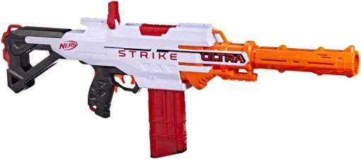 Nerf Ultra Strike Motorized Blaster, 10 Nerf Accustrike Ultra Darts, 10 Dart Clip, Integrated Sight, Compatible Only With Nerf Ultra Darts, F6024U50 - Image 4