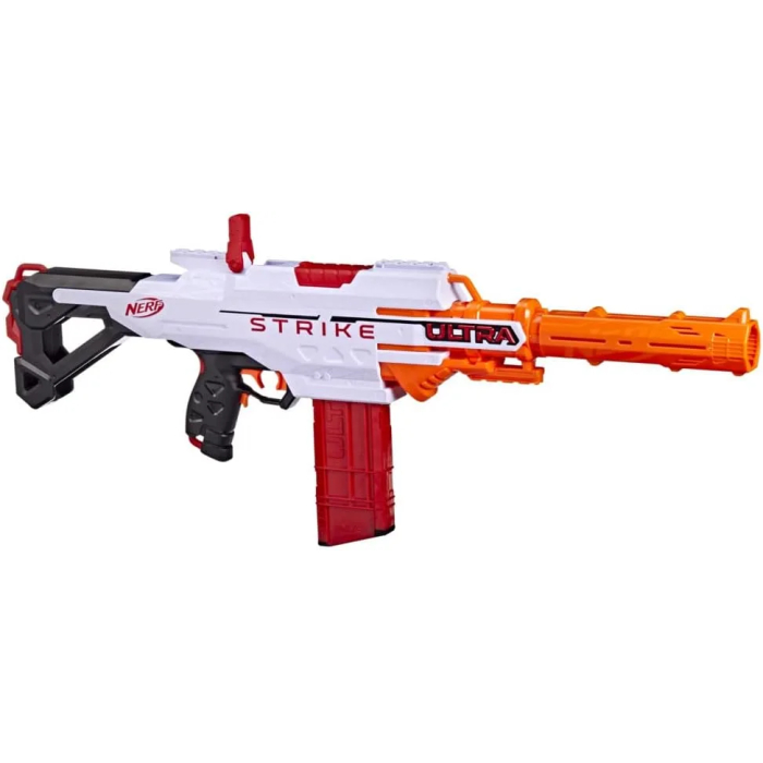 Nerf Ultra Strike Motorized Blaster, 10 Nerf Accustrike Ultra Darts, 10 Dart Clip, Integrated Sight, Compatible Only With Nerf Ultra Darts, F6024U50 - Image 4