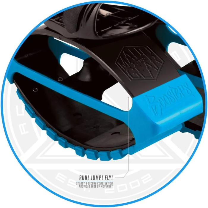 MGP Action Sports – Boost Boots – Kids Jumping Shoes – Black Blue – Suites Boys & Girls Ages 5+ - Max User Weight 88lbs - Image 9