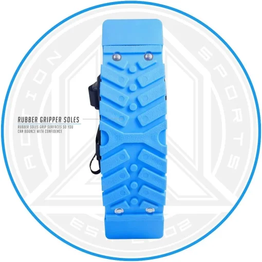 MGP Action Sports – Boost Boots – Kids Jumping Shoes – Black Blue – Suites Boys & Girls Ages 5+ - Max User Weight 88lbs - Image 8