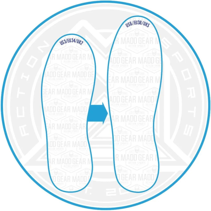 MGP Action Sports – Boost Boots – Kids Jumping Shoes – Black Blue – Suites Boys & Girls Ages 5+ - Max User Weight 88lbs - Image 4