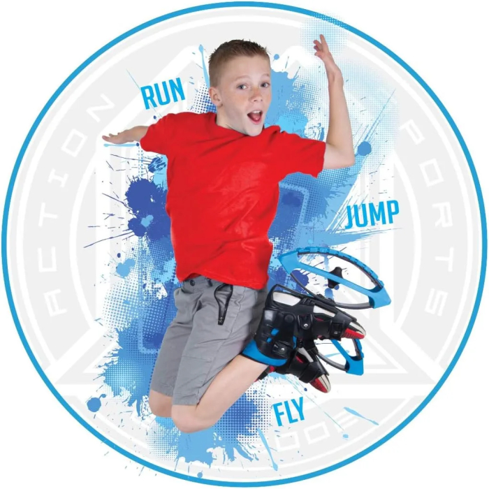 MGP Action Sports – Boost Boots – Kids Jumping Shoes – Black Blue – Suites Boys & Girls Ages 5+ - Max User Weight 88lbs - Image 3