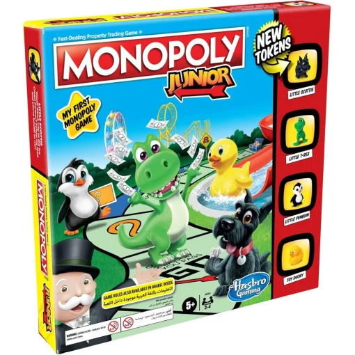 Monopoly Junior Board Game, Fun Monopoly Board Game for Kids Ages 5 and Up, Family Game for 2-4 Players - Image 2