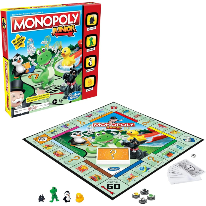 Monopoly Junior Board Game, Fun Monopoly Board Game for Kids Ages 5 and Up, Family Game for 2-4 Players - Image 3