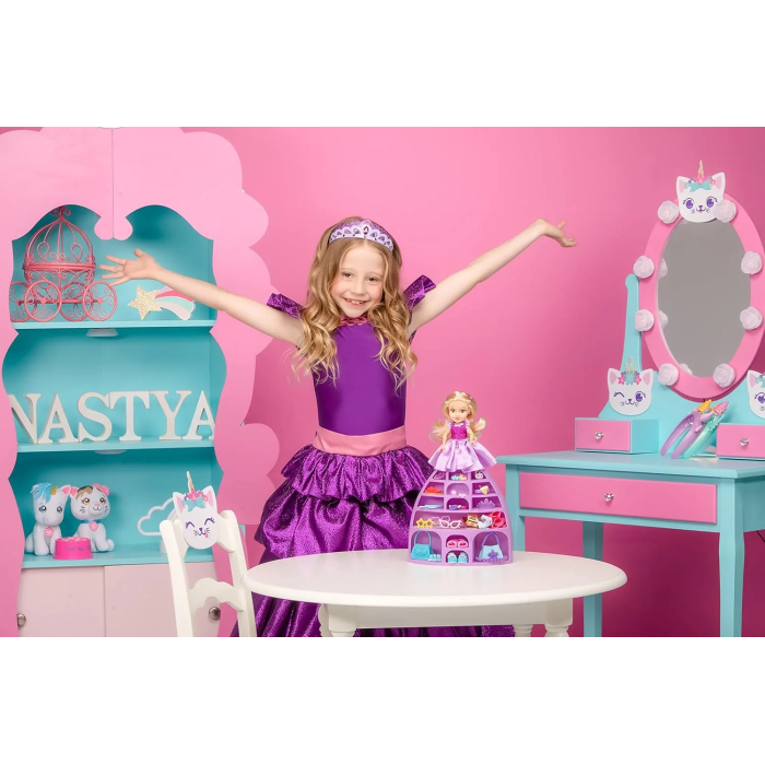 like Nastia Deluxe Princess Nastia Doll - 8-inch Doll with 50 Mystery Surprises Including Removable Fashions, Stickers, Gems, Purses, Jewelry Charms, and More - Amazon Exclusive - Image 5