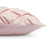 Amazon Basics Light-Weight Microfiber Pinch Pleat Duvet Cover Set - 3 Pieces, Full/Queen, Blush Pink, Geometric - Image 3