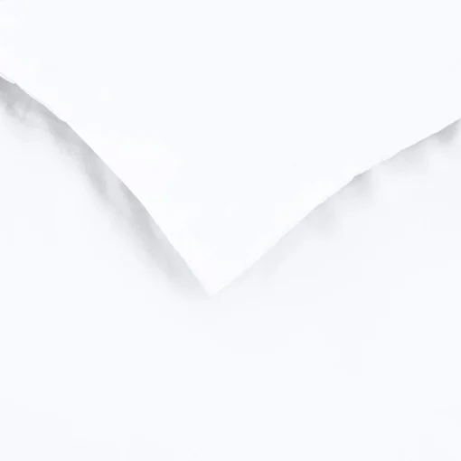 Amazon Basics Lightweight 2 Piece Microfiber Duvet Cover Set with Zipper Closure, Twin/Twin XL, Bright White, Solid - Image 4