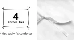 Amazon Basics Lightweight 2 Piece Microfiber Duvet Cover Set with Zipper Closure, Twin/Twin XL, Bright White, Solid - Image 6