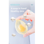 Organic Collagen Egg Soap Handmade Cleansing Soap for Face and Bath 80g* 5 bars - Image 8