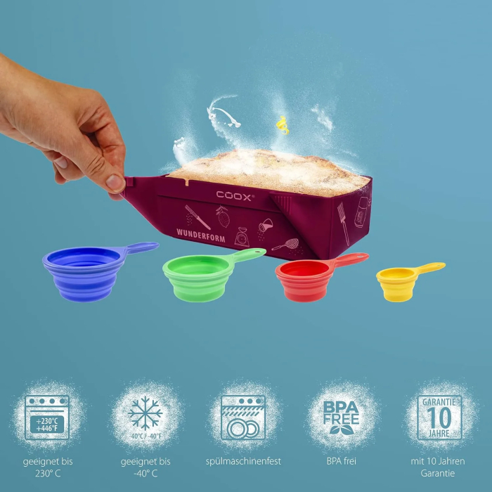 coox Children's Baking Set, Baking with Children - No Weighing, Baking Fun for Young and Old, Silicone, BPA-Free, Excellent Quality - Image 6
