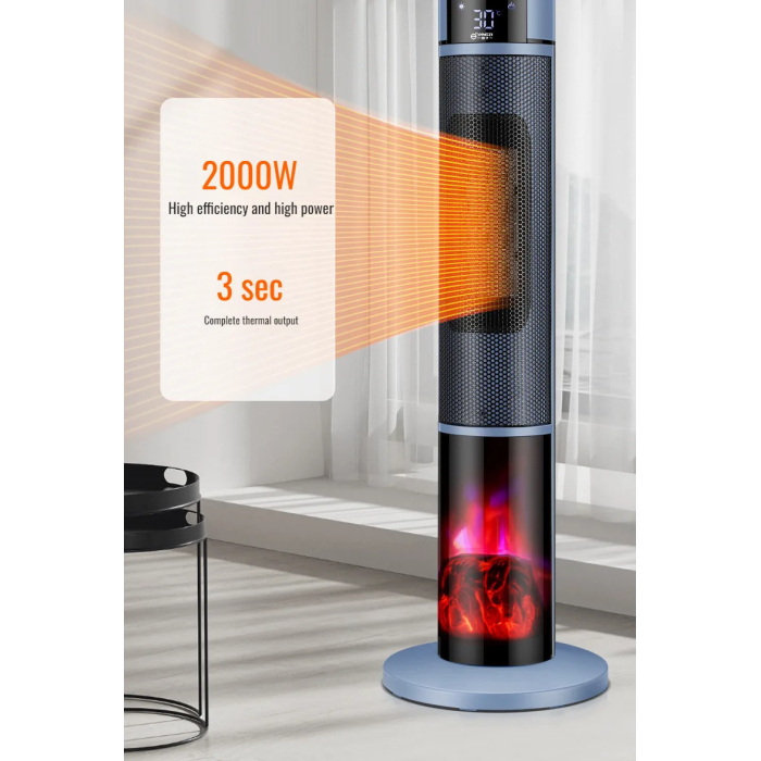 YANGZI Large Area 3D Space Heater, Instantly Adjustable - Image 5