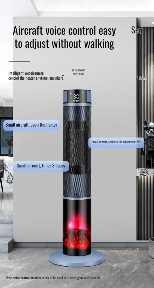 YANGZI Large Area 3D Space Heater, Instantly Adjustable - Image 8