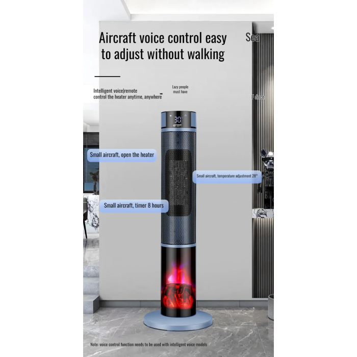 YANGZI Large Area 3D Space Heater, Instantly Adjustable - Image 8