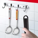 SUPOR Strainer Stainless Steel Colander Serving Spoons, Ladle Set Colander with Red Anti-scald Silicone Ring Kitchen Tool 14.4"x 4.8" (Silver) Skimmer Ladle - Image 6