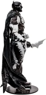 McFarlane Toys, 7-Inch DC Direct Black Adam Gold Label Batman Action (Line Art Variant) Figure with 22 Moving Parts, Collectible DC Black Adam Comic Figure with Unique Comic Book – Ages 12+ - Image 4