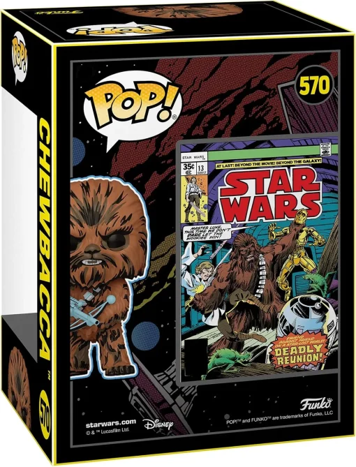 Funko Pop! Star Wars: Retro Series - Chewbacca, Special Edition Exclusive Vinyl Bobblehead #570 - Image 3