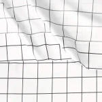 AmazonBasics College Dorm Microfiber Sheet Set with Elastic Pockets - Queen, Black Grid - Image 3