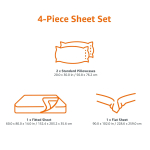 AmazonBasics College Dorm Microfiber Sheet Set with Elastic Pockets - Queen, Black Grid - Image 5