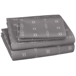 AmazonBasics College Dorm Microfiber Sheet Set with Elastic Pockets - Queen, Grey Simple Stripe - Image 2